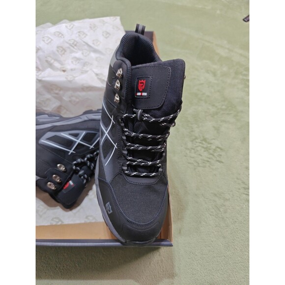 Larnmern Men Sz 12 Safety Shoes Steel Toe Work Boots Black Gray LM170202K NIB main image 7
